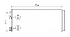 Kondenser A/C kjøler - Opel