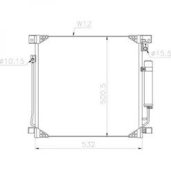 Mitsubishi Kondenser A/C kjøler