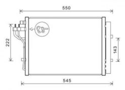 Kondenser A/C kjøler - Hyundai