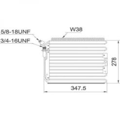 Kondenser A/C kjøler - Porsche