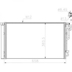 Hyundai Kondenser A/C kjøler