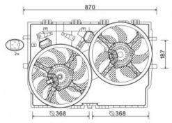 Fiat Dobbel kjølevifte