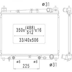 Kjøler - Toyota Yaris I, Yaris Verso