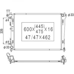 Kjøler - Hyundai i30 I, KIA cee‘d I