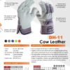 Derax Heavy duty okseskinn hanske Størrelse 10,5 Standard størrelse 10-11 | Derax