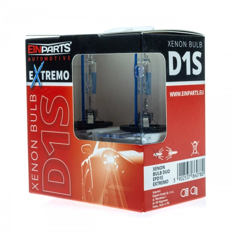 DUOPACK Xenon EP D1S EXTREMO 35W 6000K Einparts,Ekstrem lysstyrke og klarhet | EINPARTS DUOPACK Xenon EP D1S EXTREMO 35W 6000K Einparts,Ekstrem lysstyrke og klarhet - Bilde 2