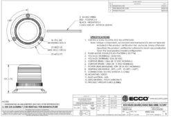 Alternative view of Vision Alert Ecco  LED varselblink lampe 3 bolt montering