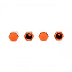 Alternative view of Aluminium Ventilhetter Orange Sett med 4 stk