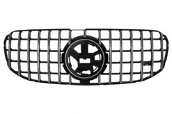 Alternative view of X167 GLS GT-R grill i sort med chrome lamelltupp 19-23