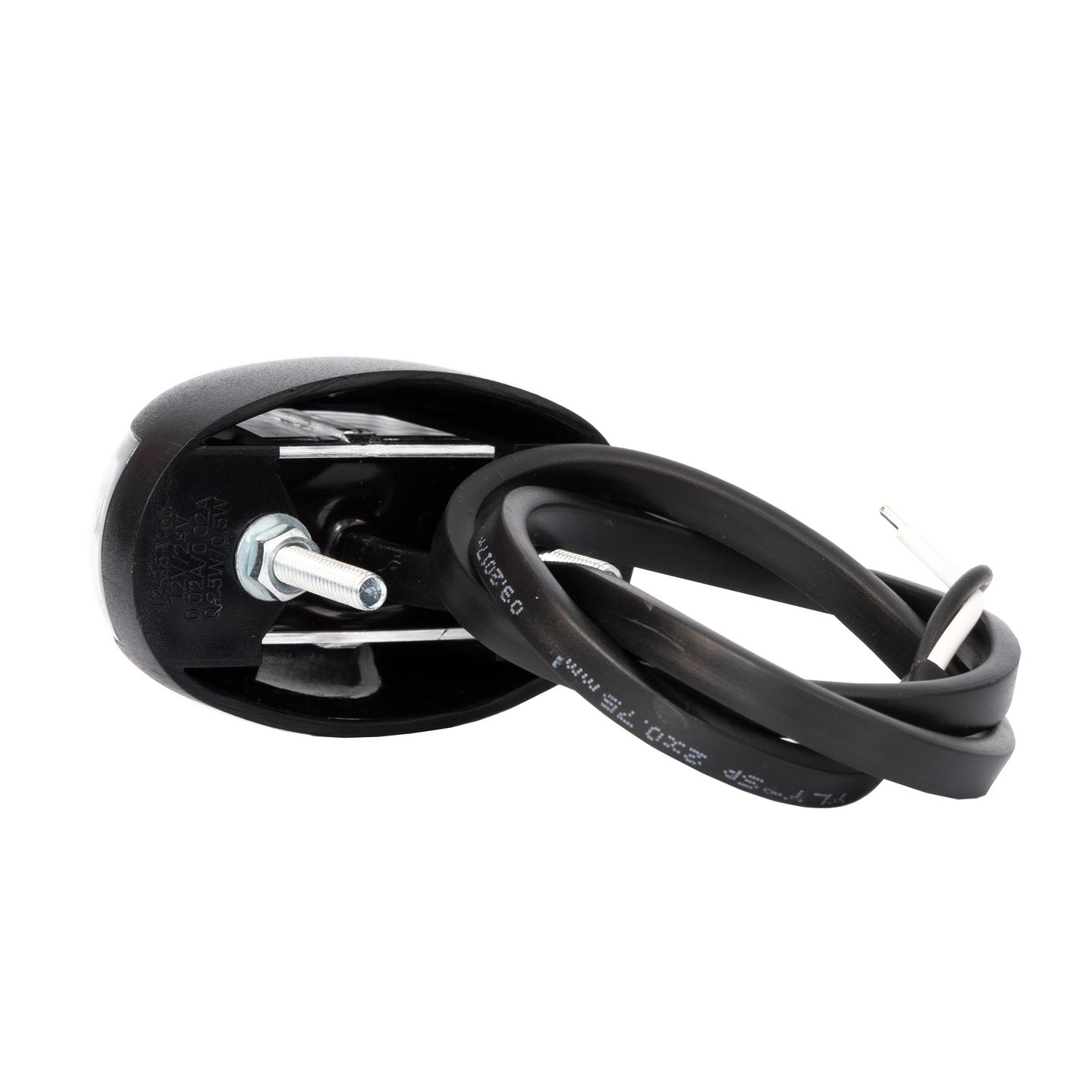 Ovalt, hvitt markeringslys 12-36V, LED, kabel | Fristom Ovalt, hvitt markeringslys 12-36V, LED, kabel - Bilde 4