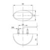 Ovalt, hvitt markeringslys 12-36V, LED, kabel | Fristom Ovalt, hvitt markeringslys 12-36V, LED, kabel | Fristom