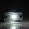 Avlangt, hvitt markeringslys LED, 12-36V, brakett, QS150 kontakt | Fristom