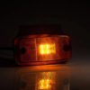 Avlangt, gult markeringslys LED, 12-36V, brakett, QS150 kontakt | Fristom