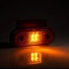 Avlangt, gult markeringslys LED, 12-36V, brakett, QS150 kontakt | Fristom