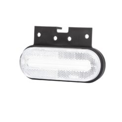 Fristom Hvitt LED markeringslys ADR LED, 12-36V, brakett, ADR godkjent