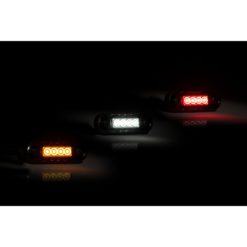 Alternative view of Rødt sotet LED markeringslys Kompakte mål for runde og flate underlag