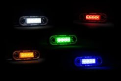 Alternative view of Grønt sotet LED markeringslys Kompakte mål for runde og flate underlag