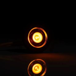 Alternative view of Oransje mini LED markeringslys for hull montering på flater og rør