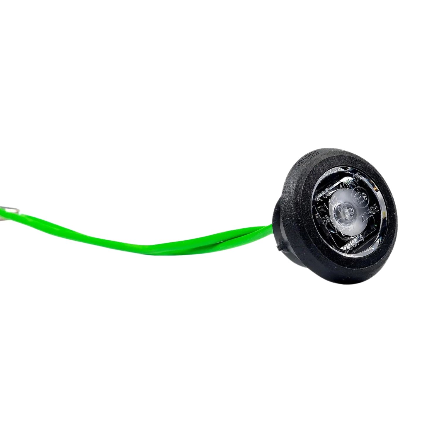 Grønt mini LED markeringslys for hull montering på flater og rør | Fristom Grønt mini LED markeringslys for hull montering på flater og rør