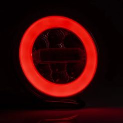 Alternative view of LED multifunksjons baklys, begge sider 12-36V, Ø140mm, bajonettkontakt