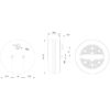 LED multifunksjons baklys, begge sider 12-36V, Ø140mm, bajonettkontakt | Fristom