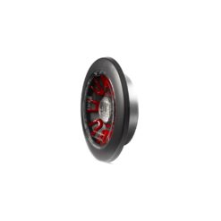 Alternative view of Rundt baklys for begge sider - SORT innfelt lampe