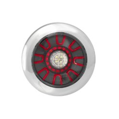 Rundt baklys for begge sider - CHROME innfelt lampe med 5-PIN bajonett kontakt
