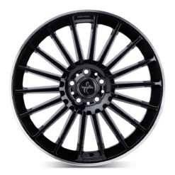 Aluminiumsfelger KT15 SPEED fra KESKIN WHEELS i farge BLACK LIP POLISH