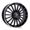 Aluminiumsfelger KT15 SPEED fra KESKIN WHEELS i farge BLACK LIP POLISH