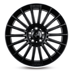 Aluminiumsfelger KT15 SPEED fra KESKIN WHEELS i farge MATT BLACK LIP POLISH