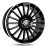 Aluminiumsfelger KT15 SPEED fra KESKIN WHEELS i farge MATT BLACK LIP POLISH