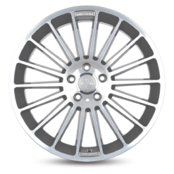 Aluminiumsfelger KT15 SPEED fra KESKIN WHEELS i farge PALLADIUM FRONT POLISH