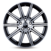 Aluminiumsfelger KT16 DYNAMIC fra KESKIN WHEELS i farge BLACK FRONT POLISH