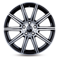 Aluminiumsfelger KT16 DYNAMIC fra KESKIN WHEELS i farge BLACK FRONT POLISH