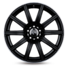Aluminiumsfelger KT16 DYNAMIC fra KESKIN WHEELS i farge MATT BLACK LIP POLISH
