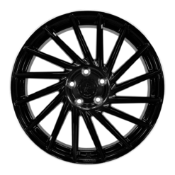 Aluminiumsfelger KT17 HURRICANE fra KESKIN WHEELS i farge BLACK LIP POLISH