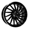 Aluminiumsfelger KT17 HURRICANE fra KESKIN WHEELS i farge BLACK LIP POLISH