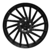 Aluminiumsfelger KT17 HURRICANE fra KESKIN WHEELS i farge BLACK PAINTED