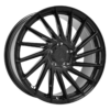 Aluminiumsfelger KT17 HURRICANE fra KESKIN WHEELS i farge BLACK PAINTED