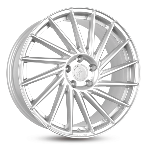 Aluminiumsfelger KT17 HURRICANE fra KESKIN WHEELS i farge CRYSTAL SILVER