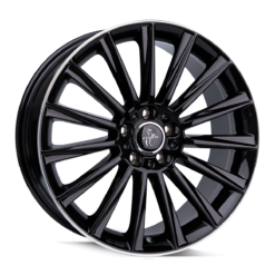 Aluminiumsfelger KT18 TURBO fra KESKIN WHEELS i farge BLACK LIP POLISH