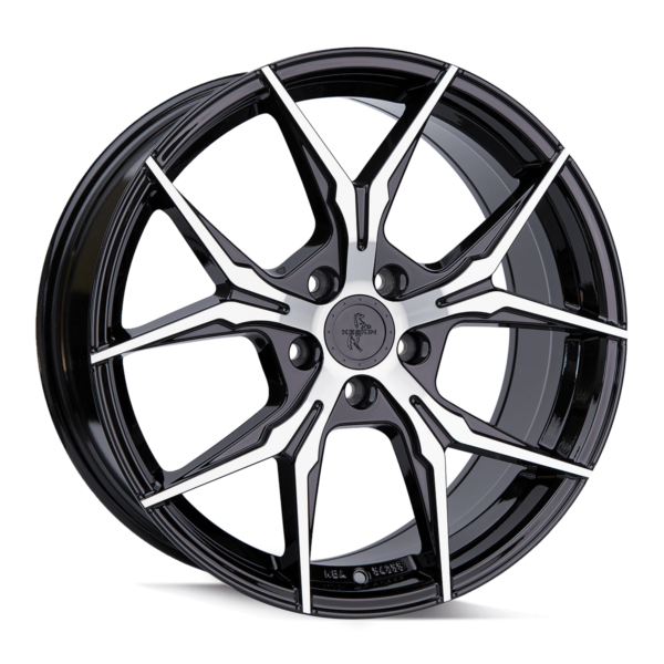 Aluminiumsfelger KT19N KT19N fra KESKIN WHEELS i farge BLACK FRONT POLISH