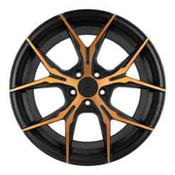 Aluminiumsfelger KT19N KT19N fra KESKIN WHEELS i farge MATT BLACK FRONT COPPER