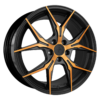 Aluminiumsfelger KT19N KT19N fra KESKIN WHEELS i farge MATT BLACK FRONT COPPER