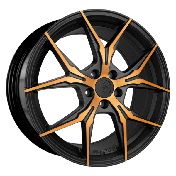 Aluminiumsfelger KT19N KT19N fra KESKIN WHEELS i farge MATT BLACK FRONT COPPER