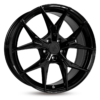 Aluminiumsfelger KT19 ANGEL fra KESKIN WHEELS i farge BLACK PAINTED