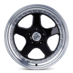 Aluminiumsfelger KT1 KLASSIK fra KESKIN WHEELS i farge BLACK LIP POLISH