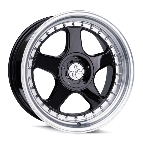 Aluminiumsfelger KT1 KLASSIK fra KESKIN WHEELS i farge BLACK LIP POLISH