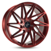 Aluminiumsfelger KT20 FUTURE fra KESKIN WHEELS i farge CANDY RED