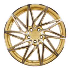Aluminiumsfelger KT20 FUTURE fra KESKIN WHEELS i farge GOLD FRONT POLISH